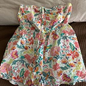 Old Navy Floral Romper w Halter Neck - Multicolor